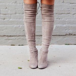 STEVE MADDEN Nude Over the Knee Boots